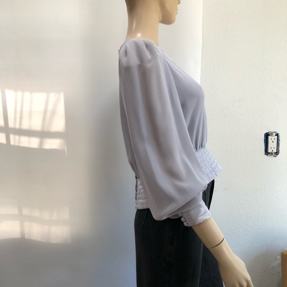 richard warren high neck long sleeve blouse - Picture 13 of 16